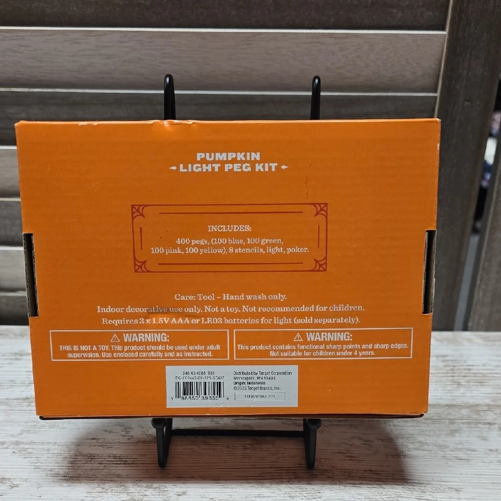 Hyde & EEK! Pumpkin Light Peg Kit – Halloween DIY Light‑Up Décor – NEW